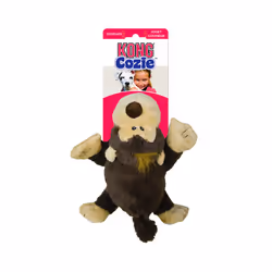 KONG Cozie Funky Monkey  Squeaky Plush Dog Toy  for Medium Dogs
