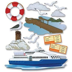 Jolees Boutique Dimensional Stickers  Ferry Trip