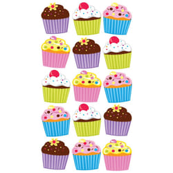 Sticko Bright Vellum and Glitter Cupcakes Stickers