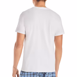 Hanes Mens Cotton  Moisture-wicking V-neck Tee Undershirts  Multiple Packs And Colors  White - 6 Pack  Small US