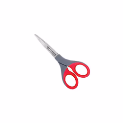 18542 7-Inch Titanium Bonded Non-Stick Straight Scissor - Red/Grey