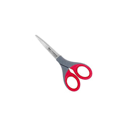 18542 7-Inch Titanium Bonded Non-Stick Straight Scissor - Red/Grey