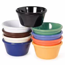 G.E.T. RM-400-MIX Mix Pack of 4 Mardi Gras Colors 4 oz. Ramekin  Break Resistant Dishwasher Safe Melamine Plastic  Ramekins C ...