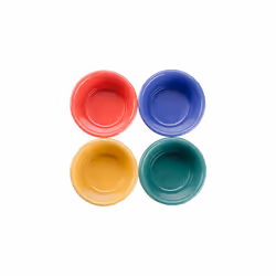 G.E.T. RM-400-MIX Mix Pack of 4 Mardi Gras Colors 4 oz. Ramekin  Break Resistant Dishwasher Safe Melamine Plastic  Ramekins Collection (Pack of 12)