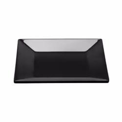 G.E.T. ML-102-BK Black 6"""" Square Plate  Large