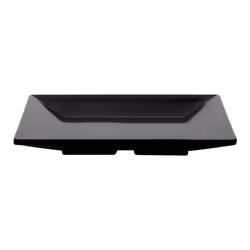 G.E.T. ML-102-BK Black 6"""" Square Plate  Large