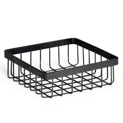 G.E.T. WB-662-MG Square Metal Storage Wire Basket for Pantry  Produce and More  6"""""""" x 6"""""""" x 2""""""""