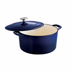 Tramontina Covered Round Dutch Oven Enameled Cast Iron 6.5-Quart Gradated Cobalt 80131/076DS
