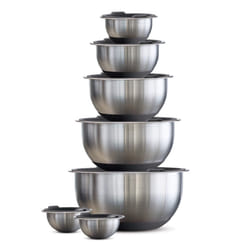 Tramontina Covered Mixing Bowls Stainless Steel 14 Pc Gray  80202/507DS