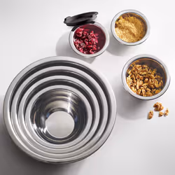 Tramontina Covered Mixing Bowls Stainless Steel 14 Pc Gray  80202/507DS