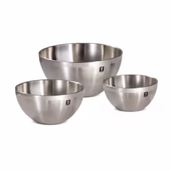 Tramontina Double Wall Stainless Steel Mixing Bowls 3Pack