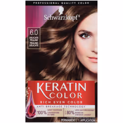 Schwarzkopf Keratin Color Permanent Hair Color Cream 6.0 Delicate Praline