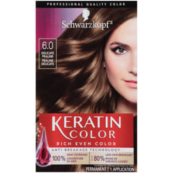 Schwarzkopf Keratin Color Permanent Hair Color Cream  6.0 Delicate Praline