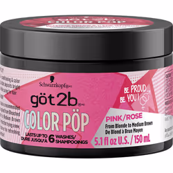 Got2B Color Pop Semi-Permanent Hair Color Mask  Pink  5.1 oz