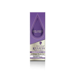 Schwarzkopf Keratin Blonde Anti Brass Purple Mask  1 Application - Hair Dye Treatment Neutralizes Brassiness and Yellow Undertones  Hair Mask Strength