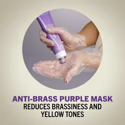 Schwarzkopf Keratin Blonde Anti Brass Purple Mask  1 Application - Hair Dye Treatment Neutralizes Brassiness and Yellow Undertones  Hair Mask Strength