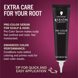 Schwarzkopf Keratin Color Root Permanent Hair Color Kit  Black  1 Application - Salon Inspired Permanent Hair Dye  for up to 80% Less Breakage vs Untr