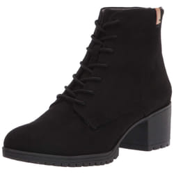 Dr. Scholl 's Shoes womens Laurence Ankle Boot  Black Microfiber  9.5