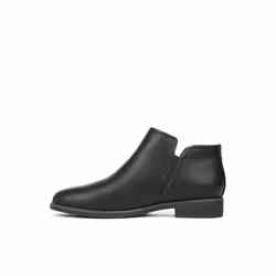 Dr. Scholl's Shoes Women's Astir Booties Ankle Boot  Black Smooth  8