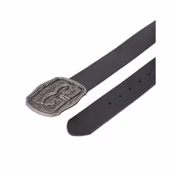 Levi's Men's Leather Belt With Antiqued Buckle Black 36
