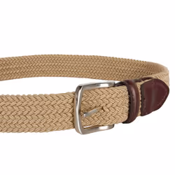 Dockers Men's Big Boys' Braided Elastic-Web Stretch Belt Khaki