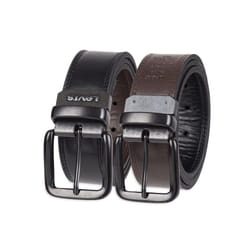 Levi's Men's Reversible Casual Jeans Belt  Black/Brown Casual  40 (Waist 38)