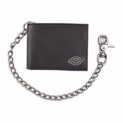 Dickies Men's Bifold Wallet-High Security with ID Window and Credit Card Pockets Classic Black One Size