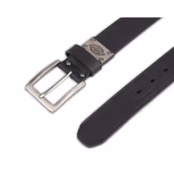 Dickies Men's Casual Leather Belt  Black Plaque  34