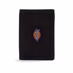 Dickies Men's Nylon Trifold Wallet Black Fabric One Size