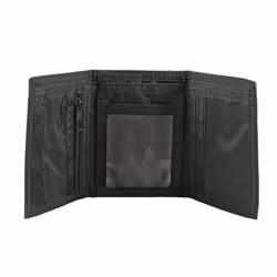 Dickies Men's Nylon Trifold Wallet  Black Fabric  One Size