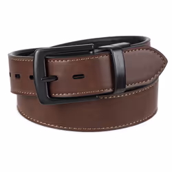 Levi's Boys' Big Kids Belt - School Casual for Jeans with Reversible Strap  Black/Brown  Large
