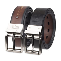 Levi's Boys' Big Kids Belt-School Casual for Jeans with Reversible Strap  Brown/Black  Large