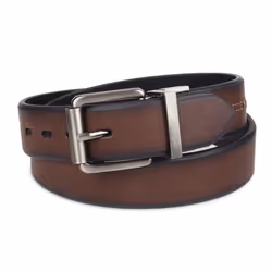 Levi's Boys' Big Kids Belt-School Casual for Jeans with Reversible Strap  Brown/Black  Large