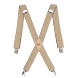 Dickies Men's 1-1/4 Solid Straight Clip Suspender  Beige  One Size