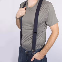 Dickies Men's 1-1/4 Solid Straight Clip Suspender  Navy  One Size  21DI5100-Navy-One Size