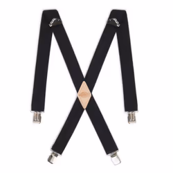 Dickies mens 1-1/4 Solid Straight Clip apparel suspenders Black One Size US