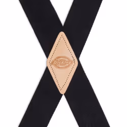 Dickies mens 1-1/4 Solid Straight Clip apparel suspenders  Black  One Size US