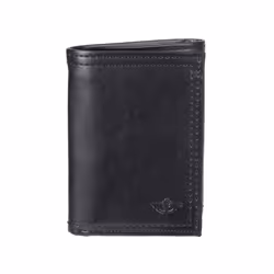 Dockers Men's Coated LeatherExtra Capacity Trifold Wallet Rfid-blocking Black One Size