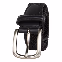 Dockers Big Boys' Braided Elastic-Web Stretch Belt Black Small
