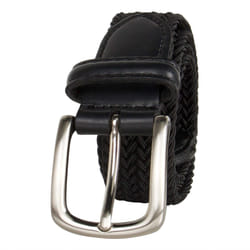 Dockers Big Boys' Braided Elastic-Web Stretch Belt  Black  Small