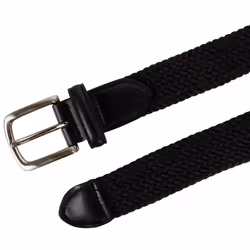 Dockers Big Boys' Braided Elastic-Web Stretch Belt  Black  Small
