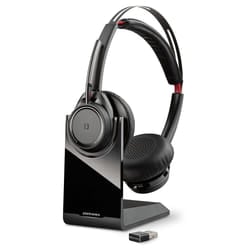 POLY Voyager Focus UC B825-M Headset Wireless Head-band Office/Call center Bluetooth Black