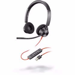 POLY 3320, Wired, Calls/Music, 20 - 20000 Hz, 130 g, Headset, Black