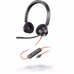 POLY 3320, Wired, Calls/Music, 20 - 20000 Hz, 130 g, Headset, Black