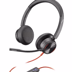 POLY Blackwire 8225 Headset Wired Head-band Office/Call center USB Type-A Black