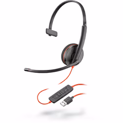 POLY Blackwire C3210, Wired, Office/Call center, 20 - 20000 Hz, 87 g, Headset, Black