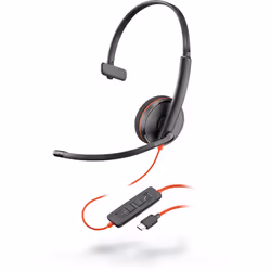 POLY Blackwire C3210, Wired, Office/Call center, 20 - 20000 Hz, 87 g, Headset, Black