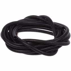 10mm OD Flexible Plastic Wiring Corrugated Bellow Tube Hose 5M