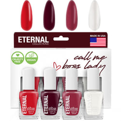 Eternal Nail Polish Set 4 Piece Kit Long Lasting  Quick Dry and Cruelty Free Made in USA  046 Fluid Ounces Each Call Me Bos