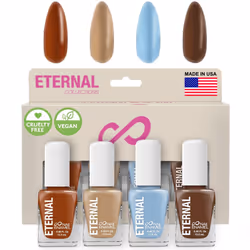 Eternal Nail Polish Set 4 Piece Kit: Long Lasting  Quick Dry and Cruelty Free. Made in USA - 0.46 Fluid Ounces Each (Cote D'  ...
